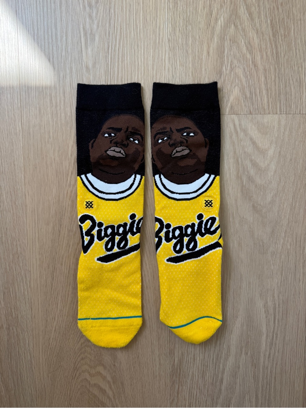 Stance Notorious B.I.G. Biggie Graphic Socks - Black & Yellow